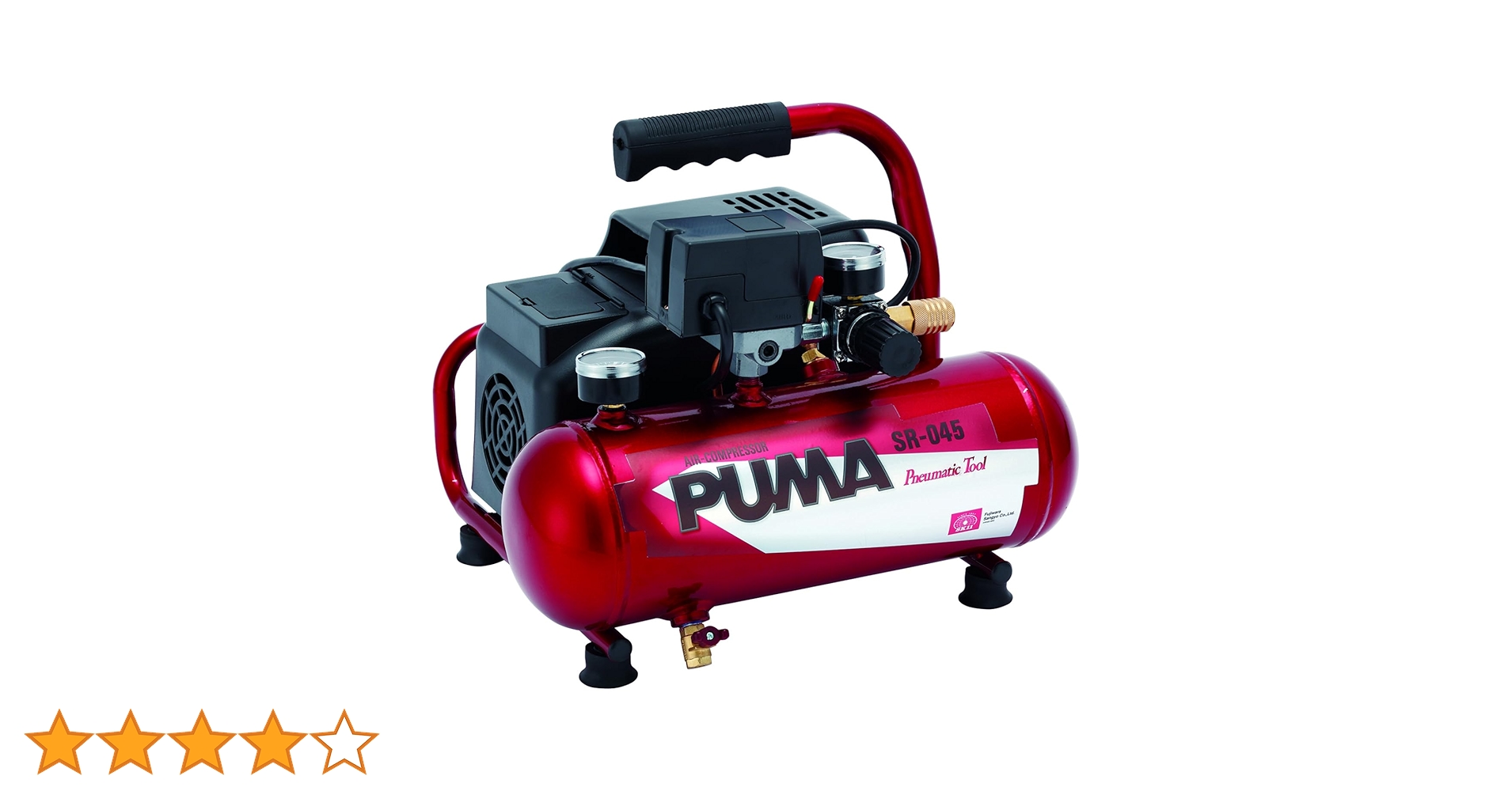 PUMA SR-045 コンプレッサー 4L 楽天市場】オイルレス エアコンプレッサーSR-045 4Lタンク SR